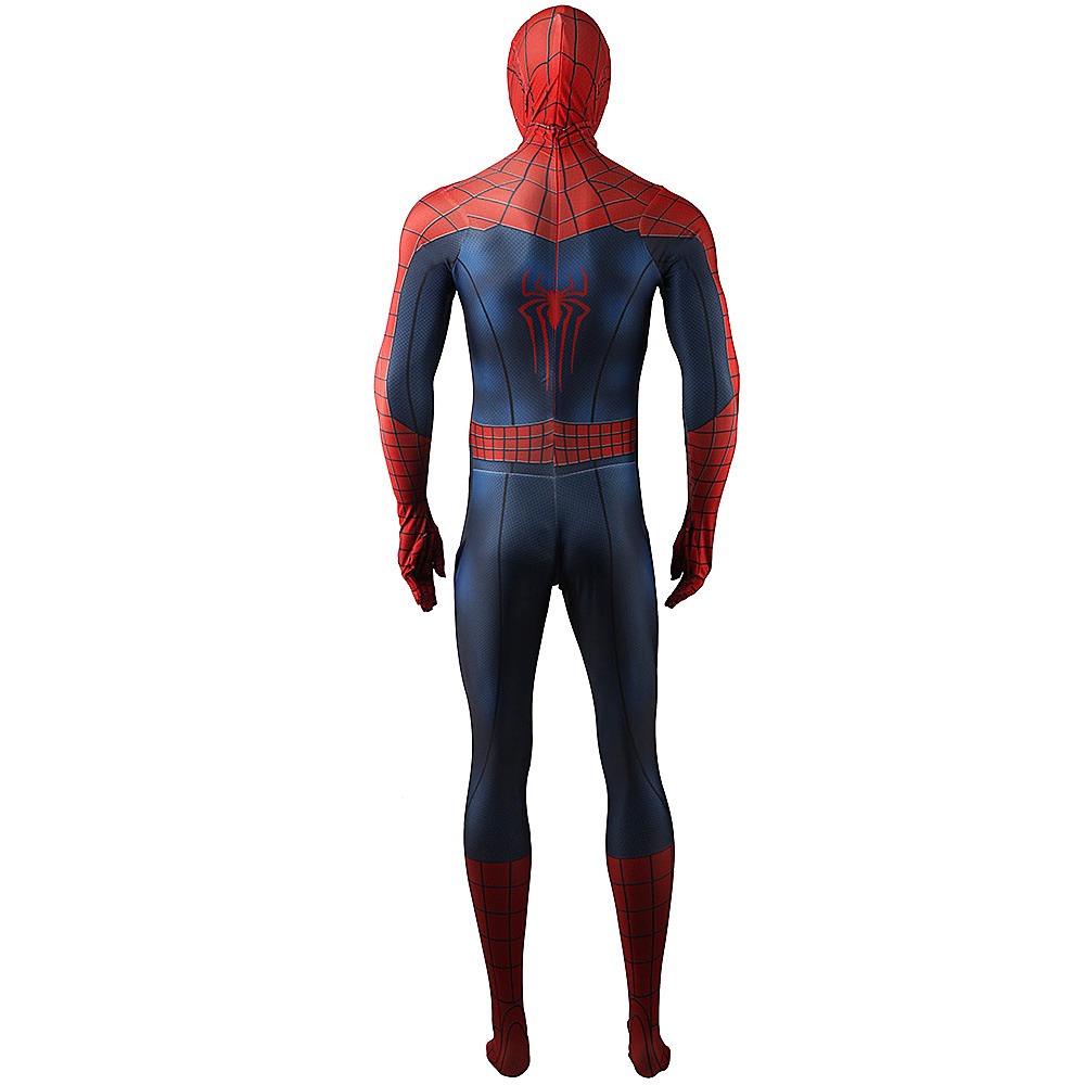 The Amazing Spider-Man 2 Andrew Garfield red-and-blue cosplay jumpsuit with detachable mask