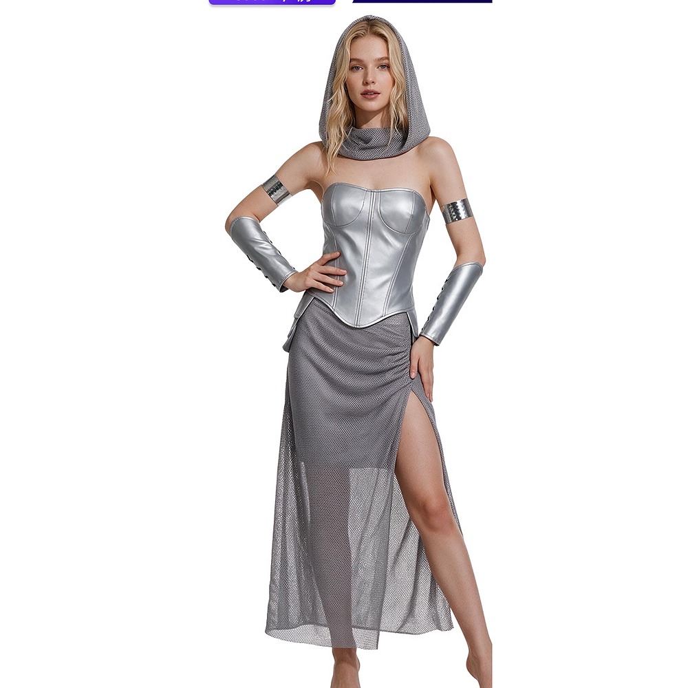 Amazon warrior chainmail corset skirt
