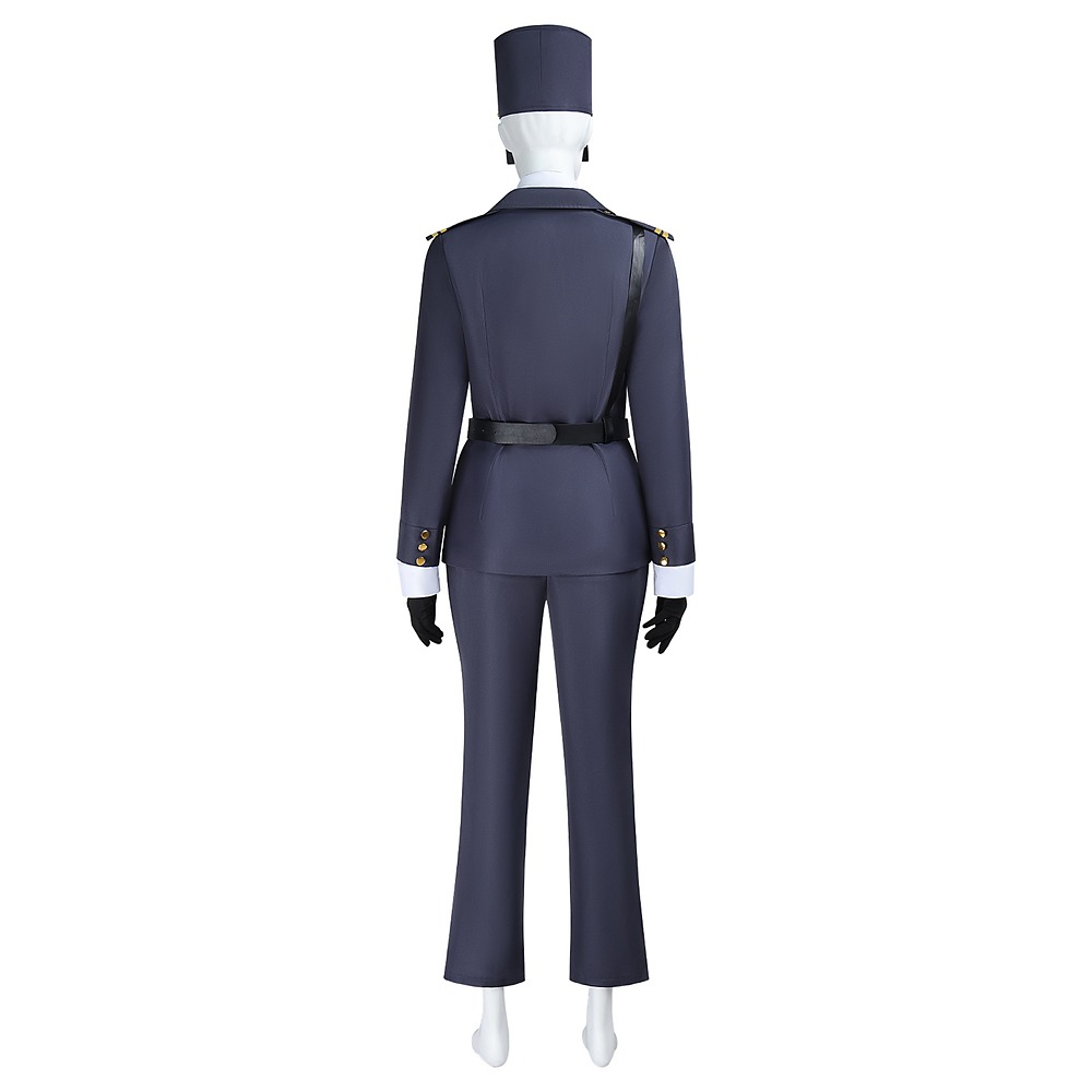Captain Chantel DuBois navy animal control cosplay uniform with cap and cross-body belt