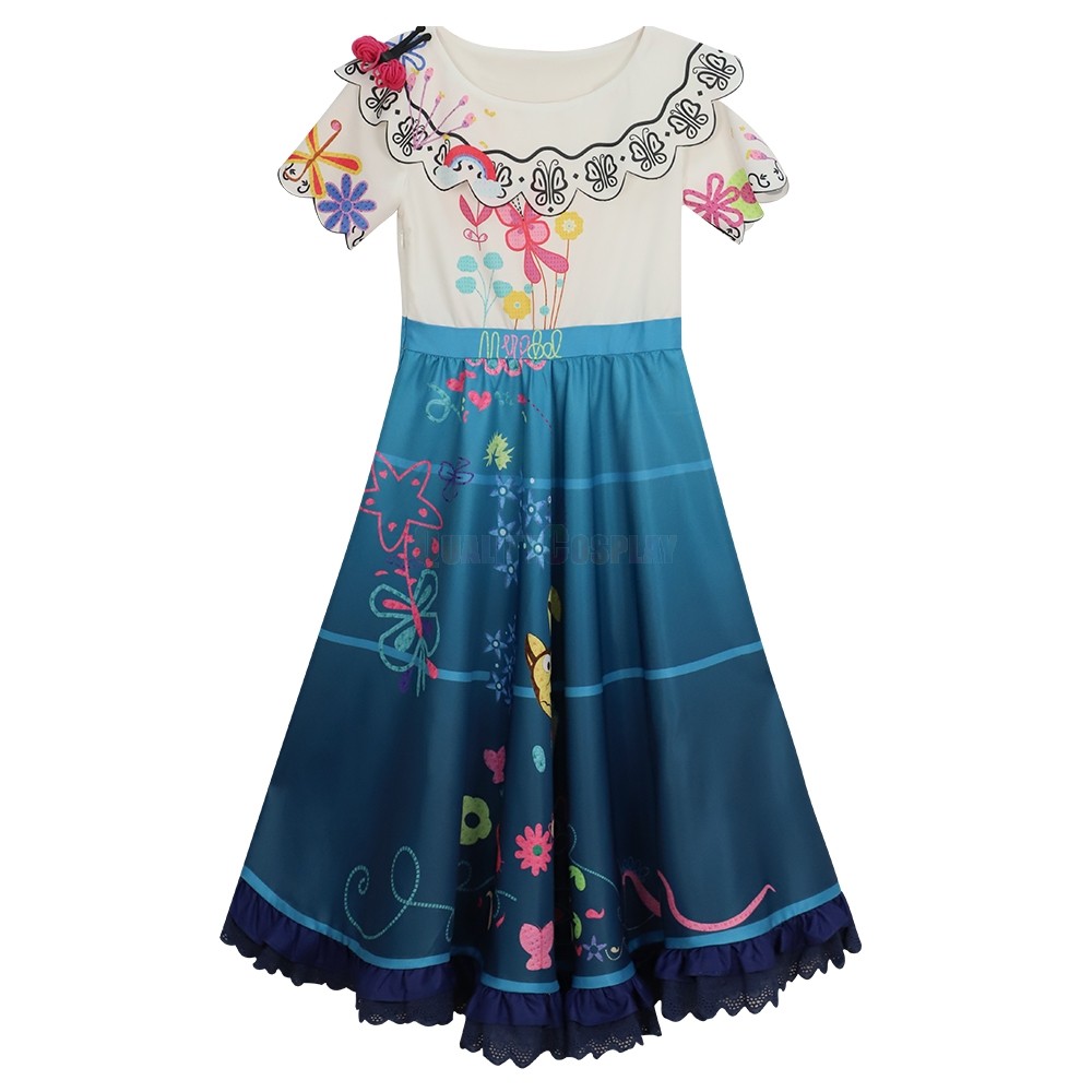 Encanto Mirabel Cosplay Costume For Kids - HQCOSPLAY