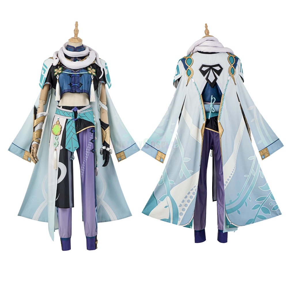 Genshin Impact Baizhu Cosplay Costume Deluxe Version - HQCOSPLAY