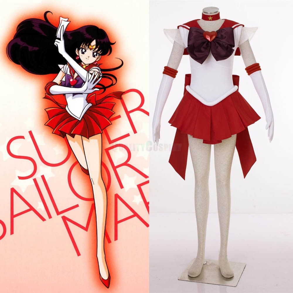 Sailor Moon Hino Rei Cosplay Shoes