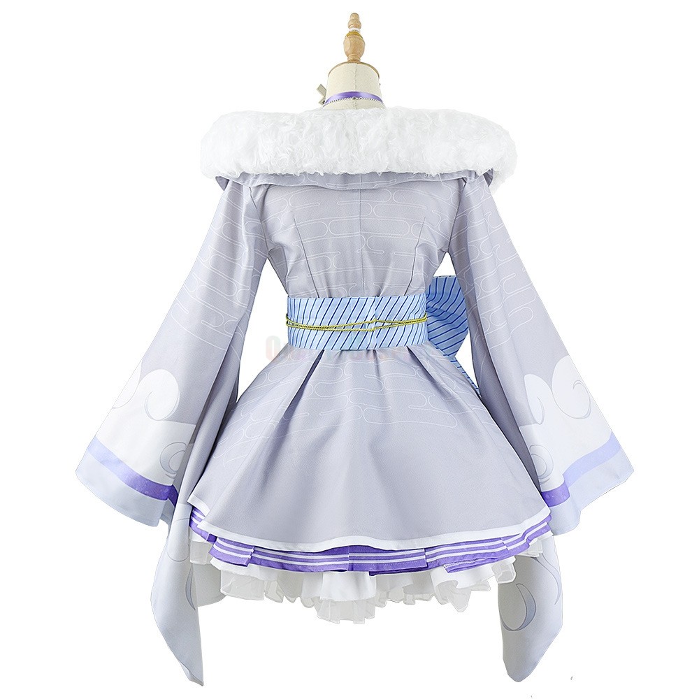 Virtual Youtuber NIJISANJI Elira Pendora Light Purple Cosplay Costume ...