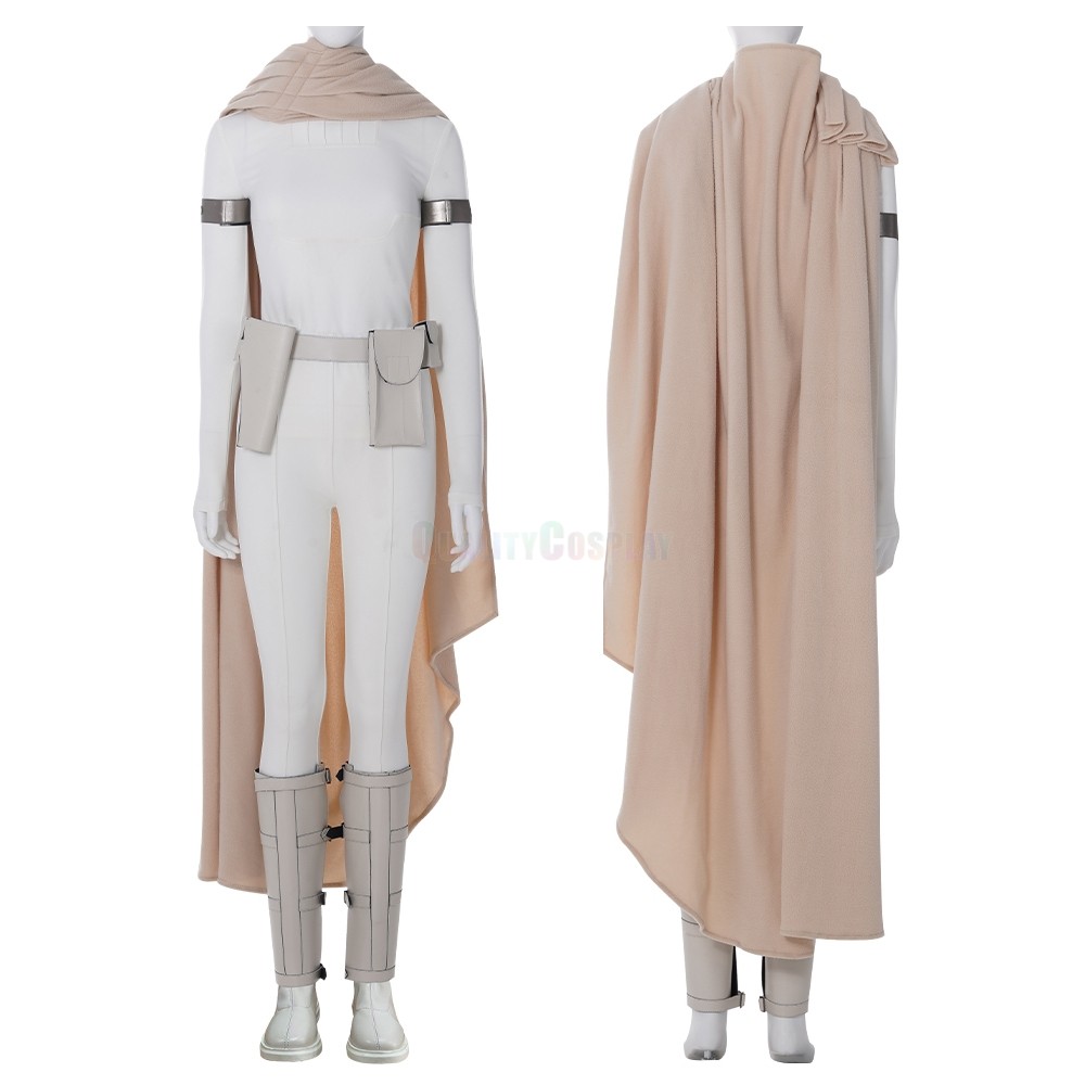 Star Wars Padmé Amidala Cosplay Costume White Outfit