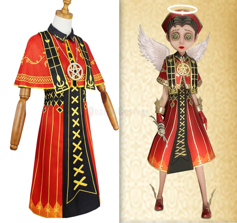 Identity V Doctor Emily Dyer Flaming Angel Cosplay Costume