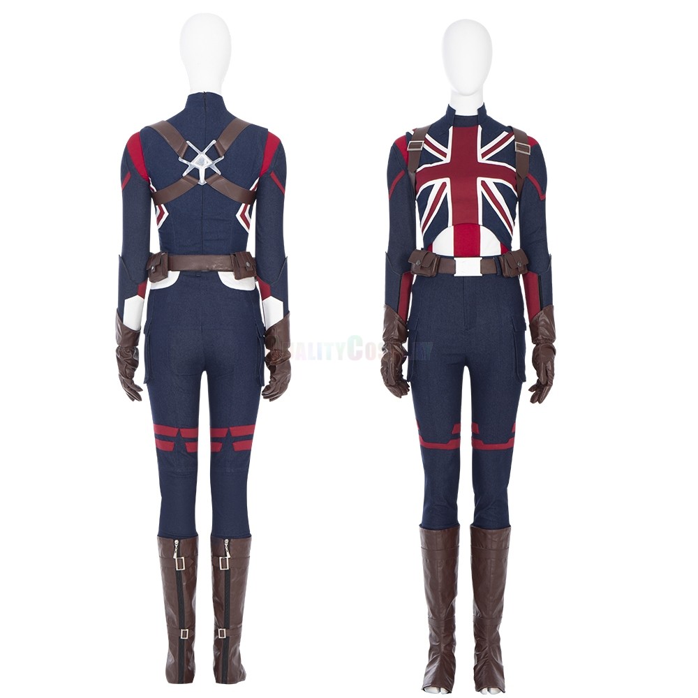 What If  Captain Carter Cos Costume Peggy Carter Cosplay Suit