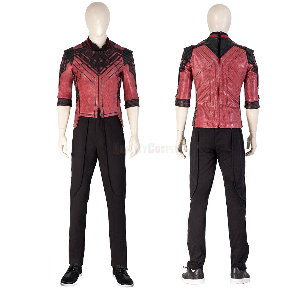 Shang-Chi Red Leather Cosplay Costume