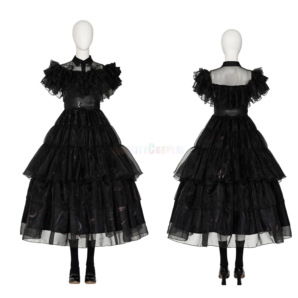 The Addams Family Wednesday Prom Dress Cosplay Costumes