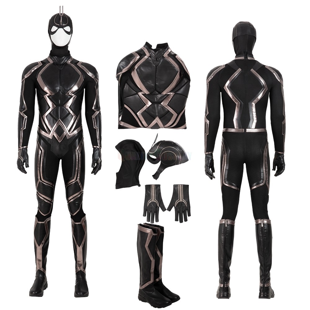 Black Bolt Cosplay Costumes Blackagar Boltagon Leather Suit