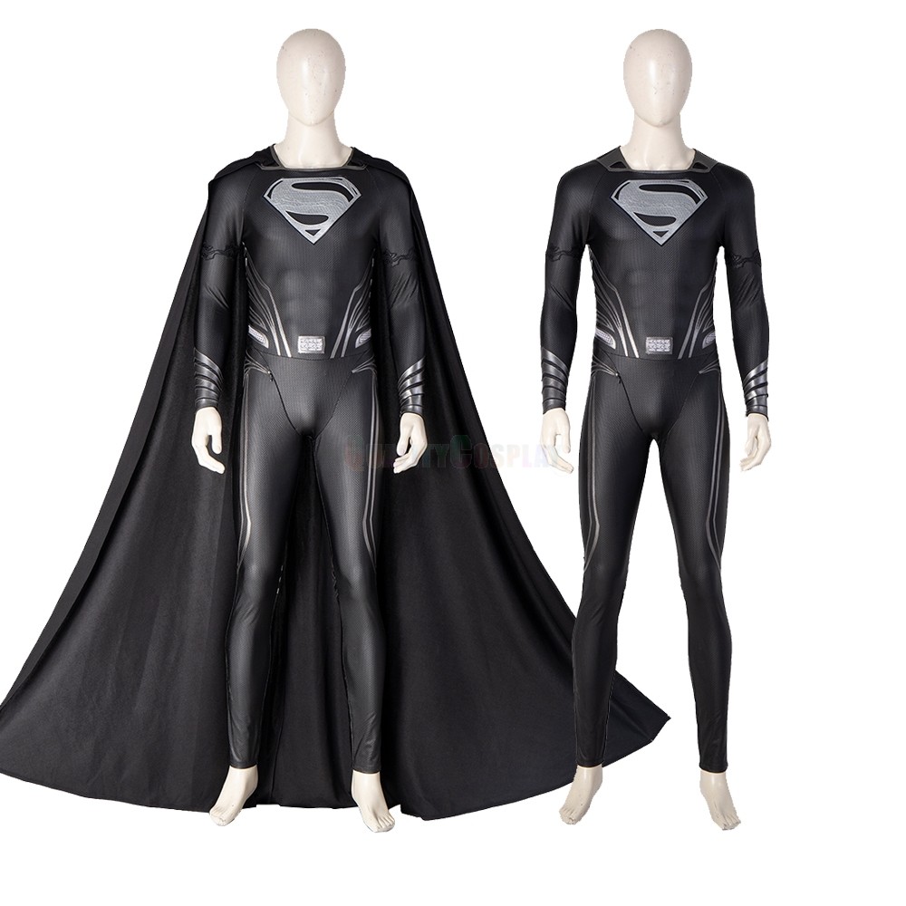 Super Hero Black Clark Cosplay Costume