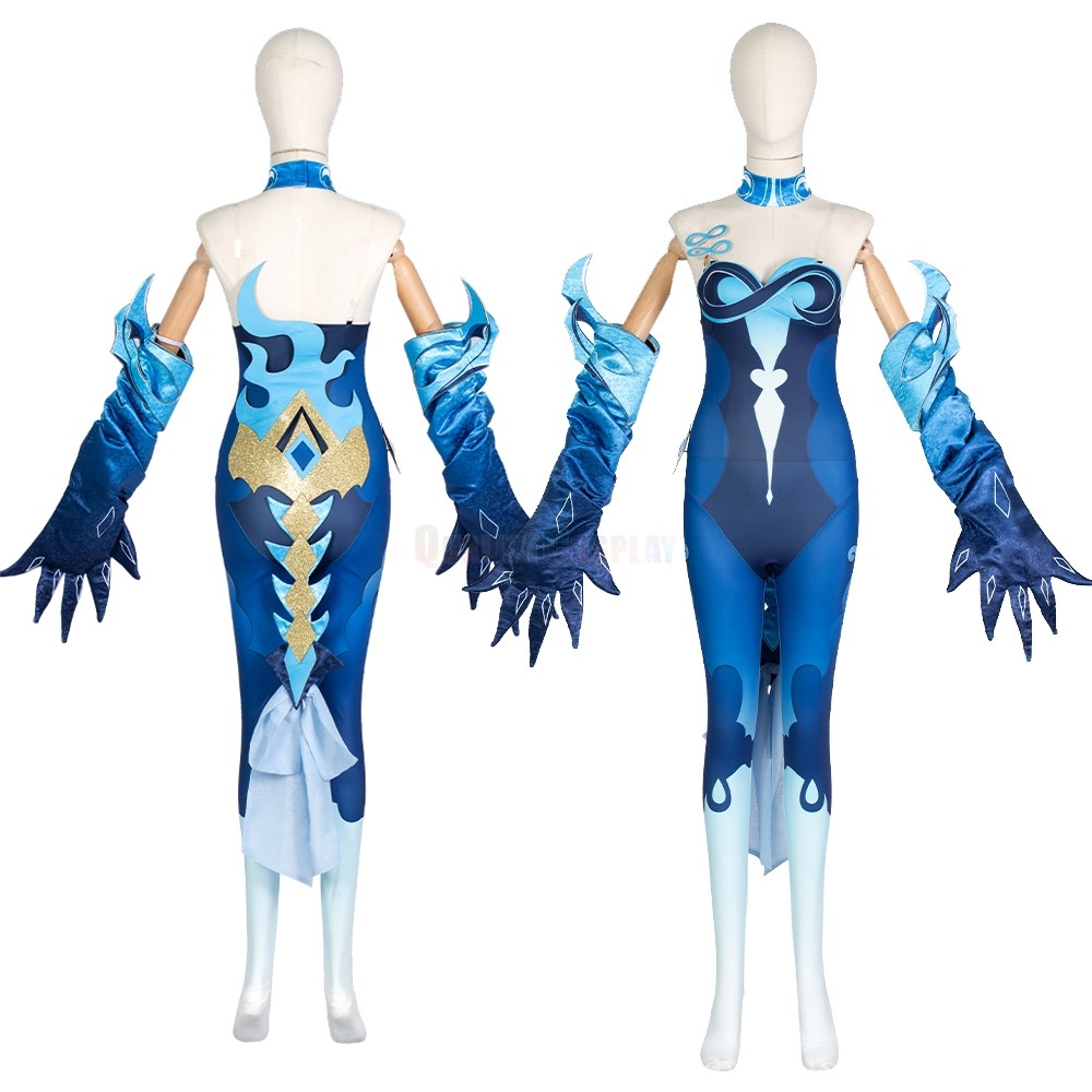 Genshin Impact Bonanus Water Yakshas Cosplay Costume