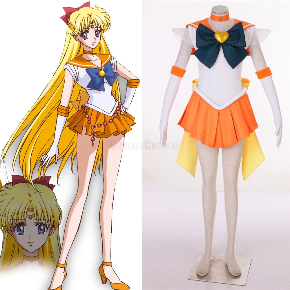 Sailor Moon Super S Sailor Venus Aino Minako Cosplay Costume