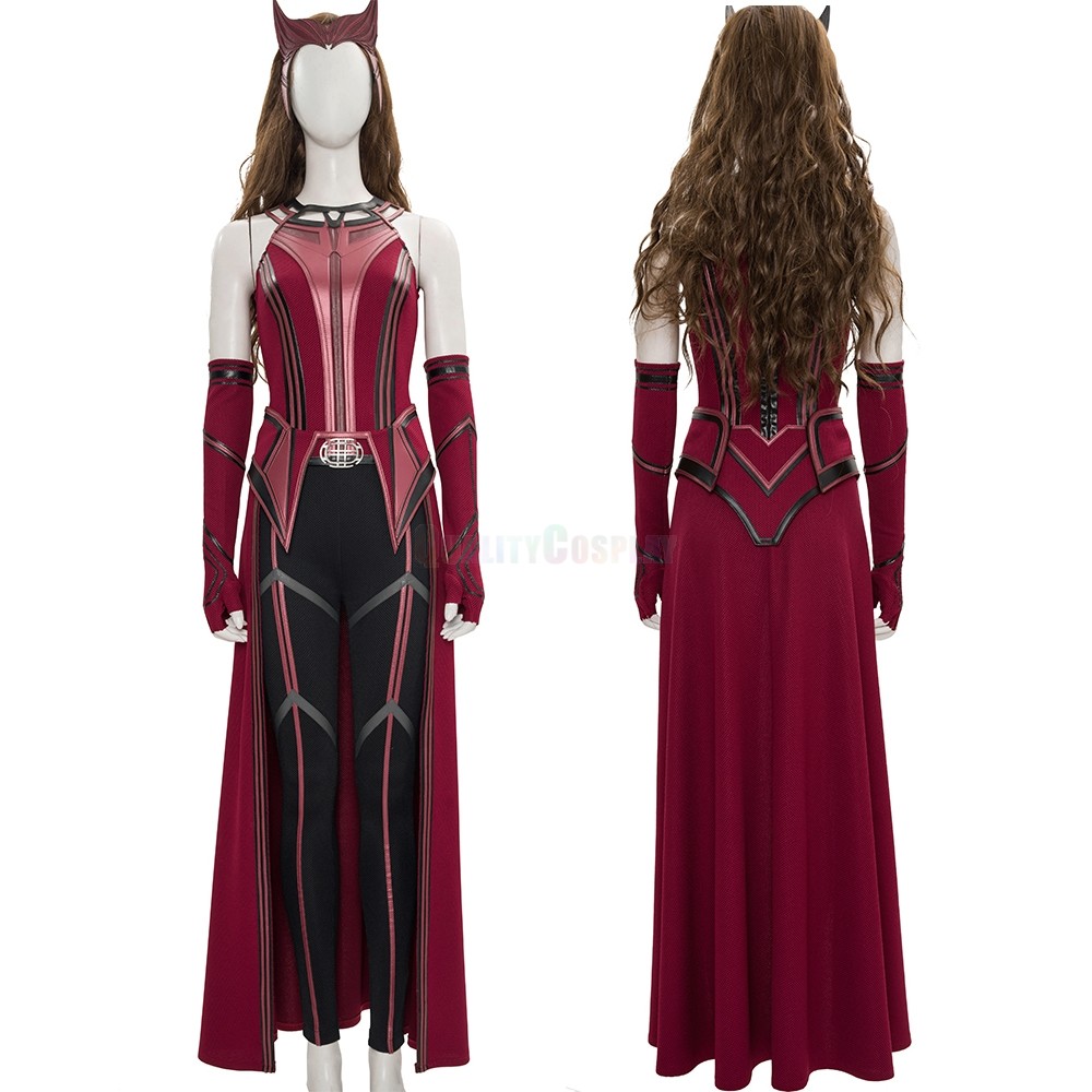 Wanda Vision 2021 Scarlet Witch Cosplay Costume Promotional Edition
