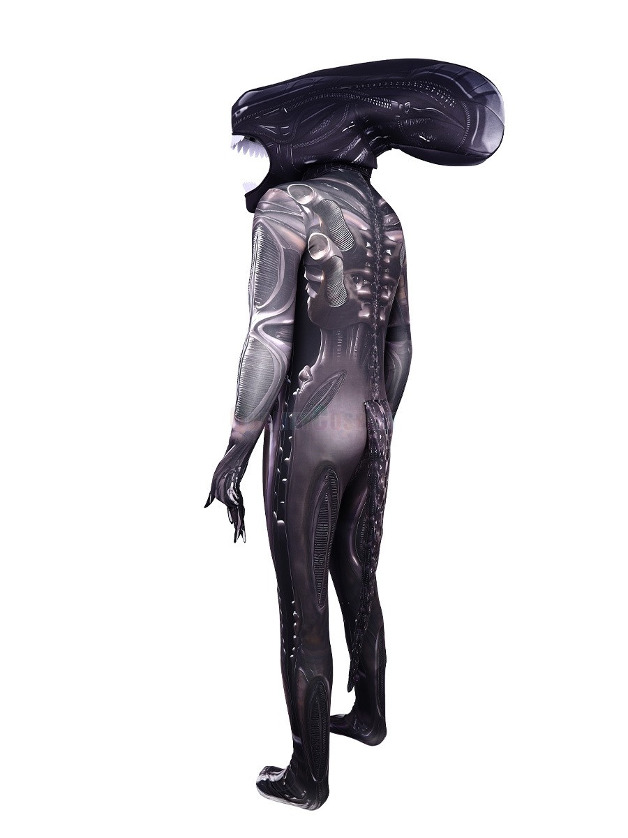 Alien Romulus Alien Bodysuit with Tail For Adults Halloween Costumes ...