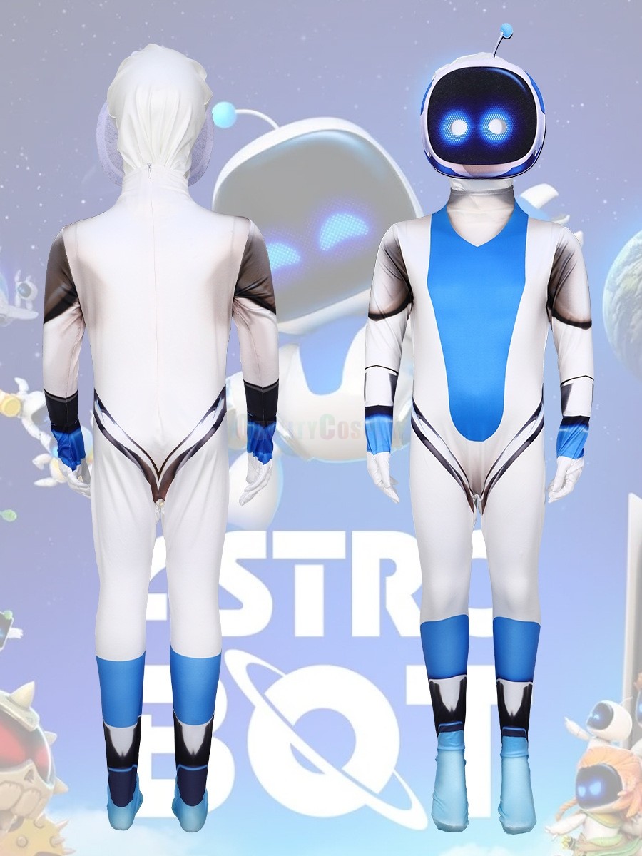 Astro Bot Robot Onesie Halloween Parent-child Cosplay Costume