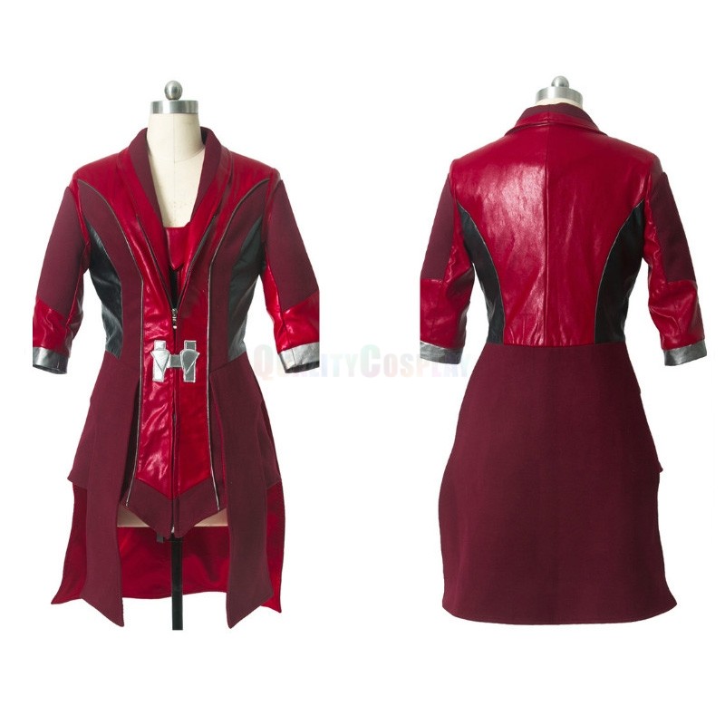 Avengers 2 Age of Ultron Wanda Maximoff Cosplay Costumes