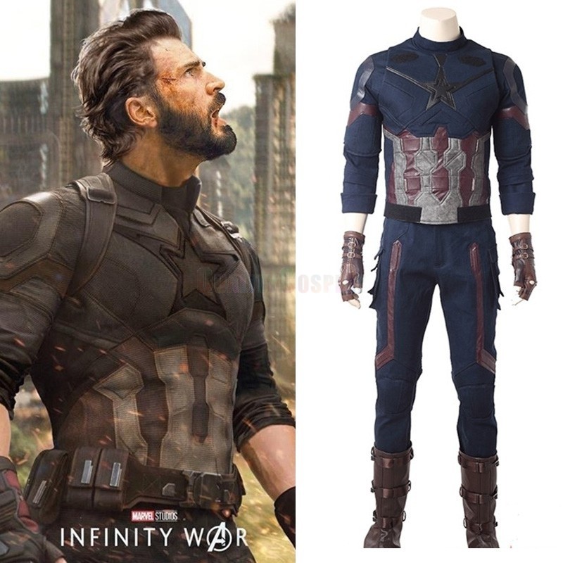 Avengers 3 Infinity War Captain America Cosplay Costume