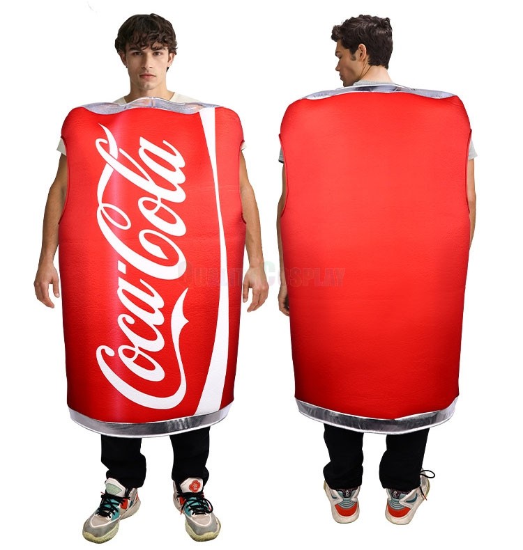  Funny Drink Coca Cola Cosplay Costume Halloween Party Costume