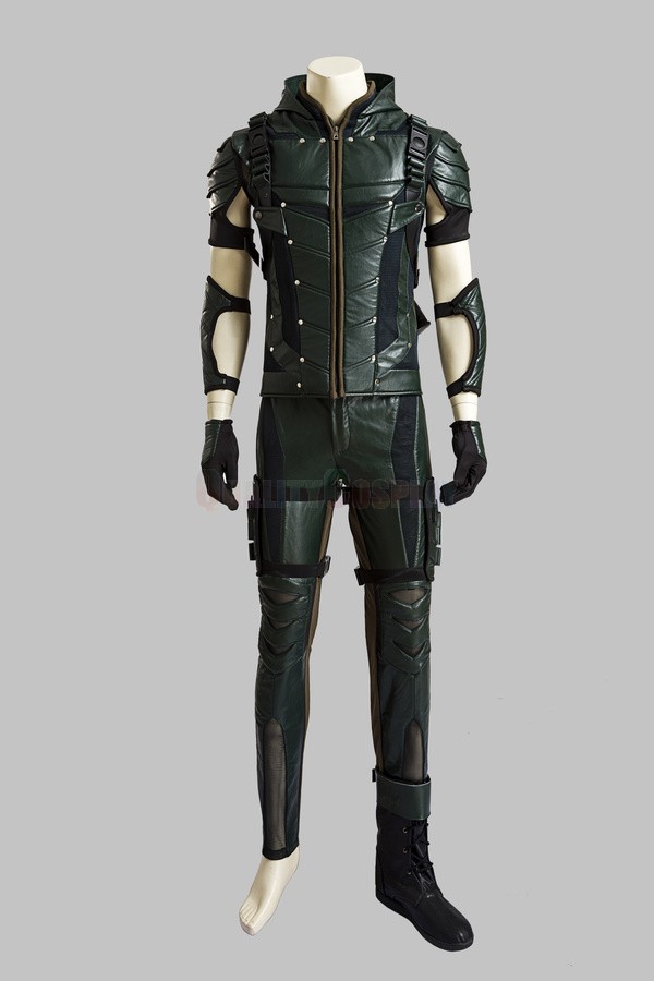 Green Arrow Season 4 Oliver Queen Cosplay Costumes