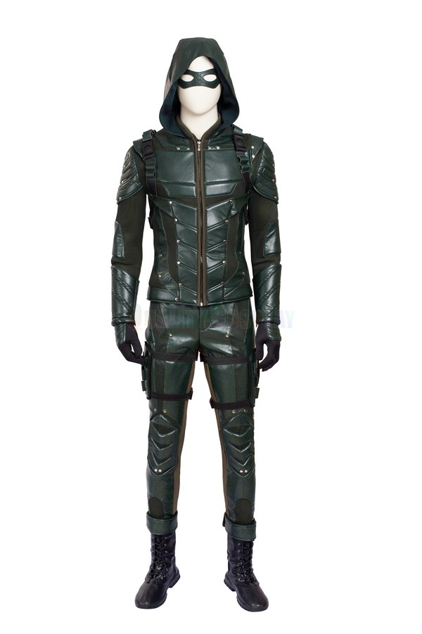 Green Arrow Season 5 Oliver Queen Cosplay Costumes