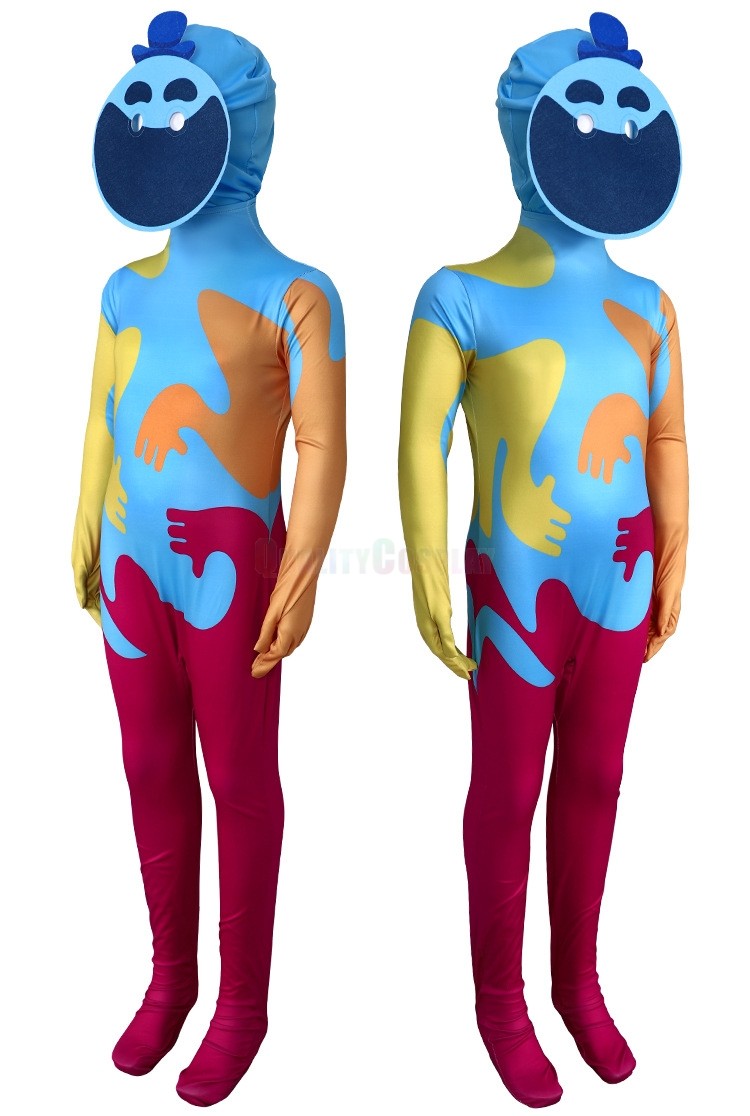 Huggy Cosplays Poppy Playtime Chapter 4 Huggy Wuggy Onesie Family Halloween Cosplay ...
