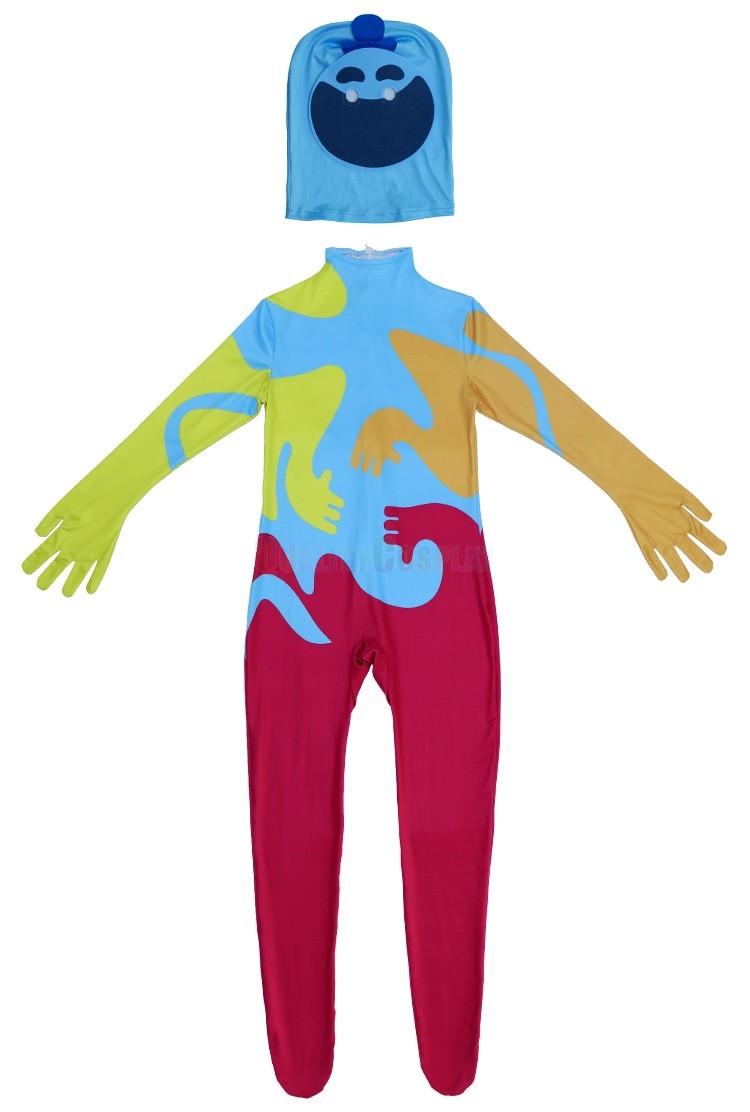 Huggy Cosplays Poppy Playtime Chapter 4 Huggy Wuggy Onesie Family Halloween Cosplay ...