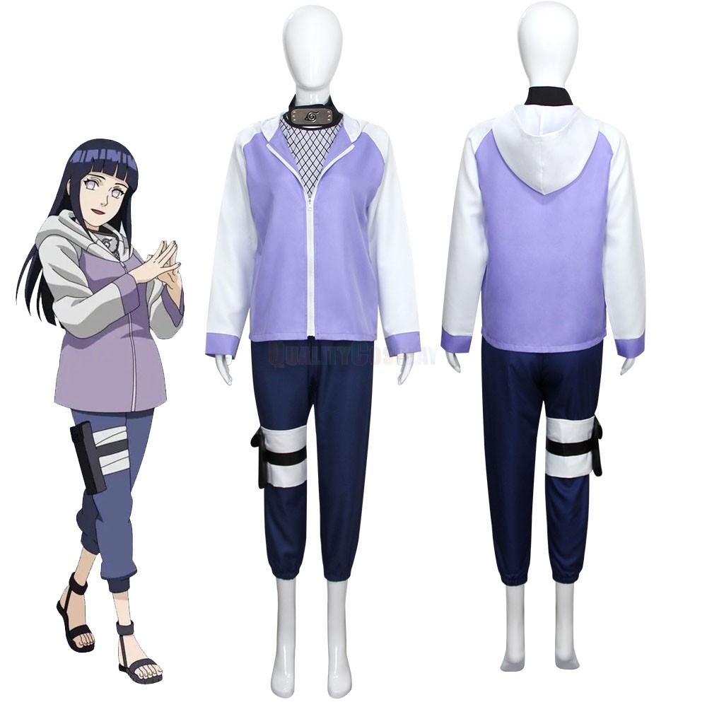 Anime Naruto Hyūga Hinata Daily Wear Cosplay Costume