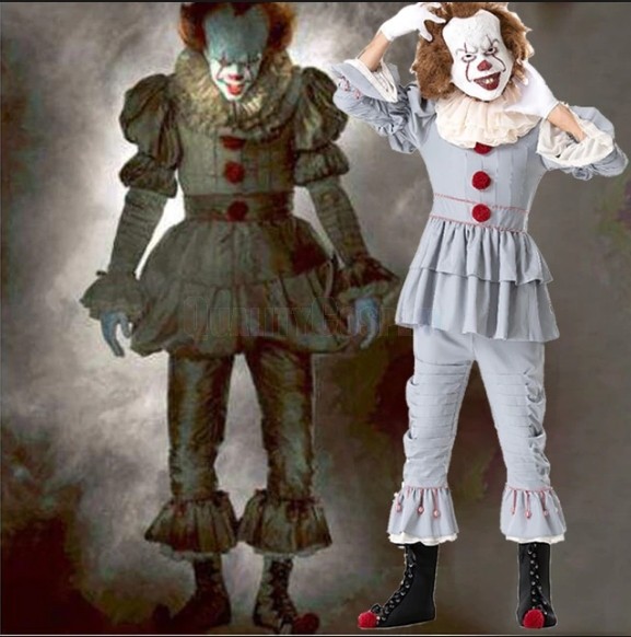 It Movie Pennywise Halloween Deluxe Cosplay Costume