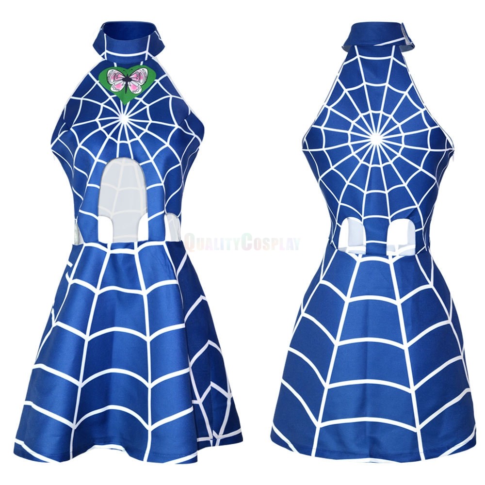 Jolyne Cujoh JoJos Bizarre Adventure Kid Short Sleeve Dress with Stone Free Stand TS04