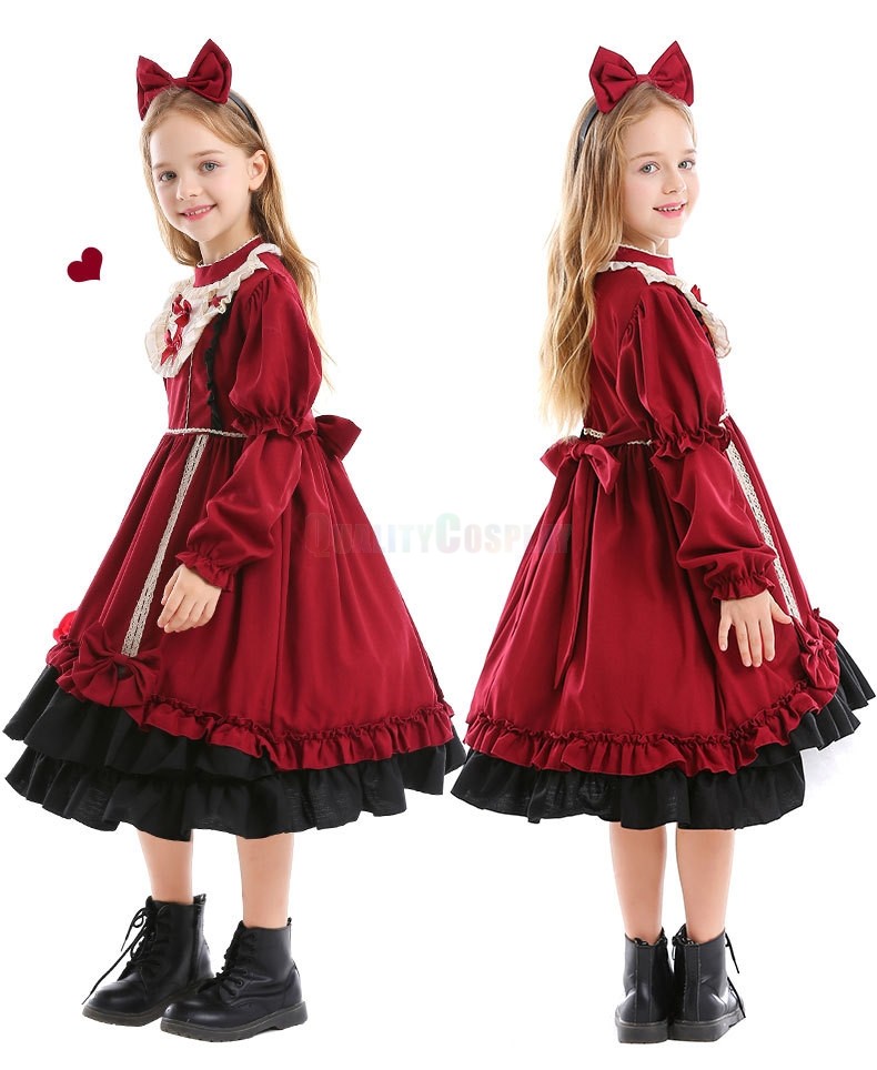 Halloween Spanish Lolita Children's Princess Dress 