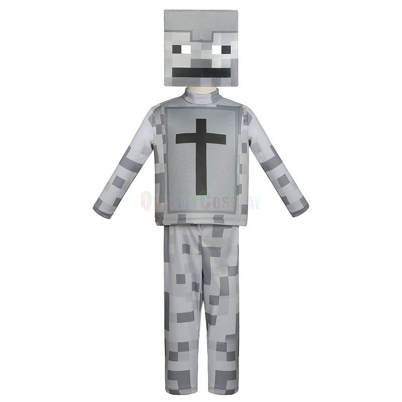 Halloween Minecraft Skeleton Children's Cosplay Costume HQCOSPLAY — free download