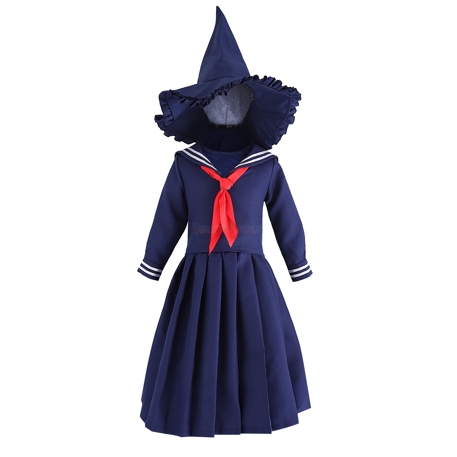 Girls Navy Sailor Costume Kids Child Halloween Blue Red Uniform Fancy Dress main image 0