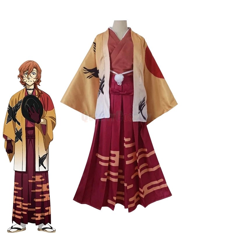 Bungo Stray Dogs Nakahara Chuuya Kimono Cosplay Costume