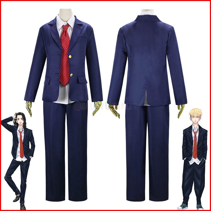 Tokyo Revengers Baji Keisuke Cosplay Costume School Uniform