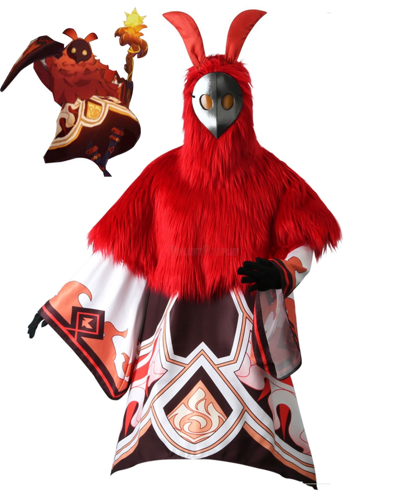 Genshin Impact Pyro Abyss Mage Cosplay Suit