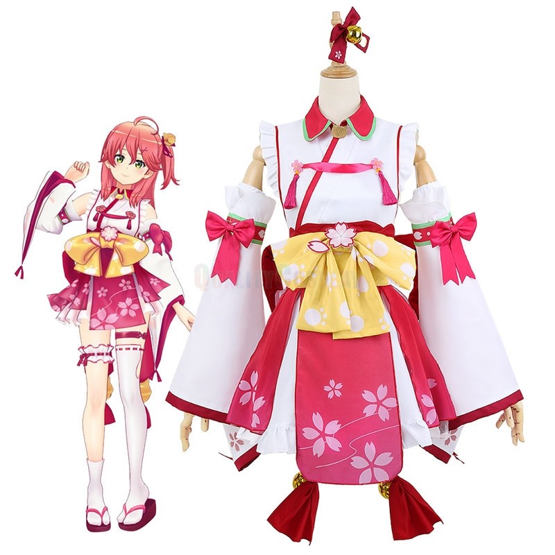 Hololive YouTube Vtuber Sakura Miko Cosplay Costume