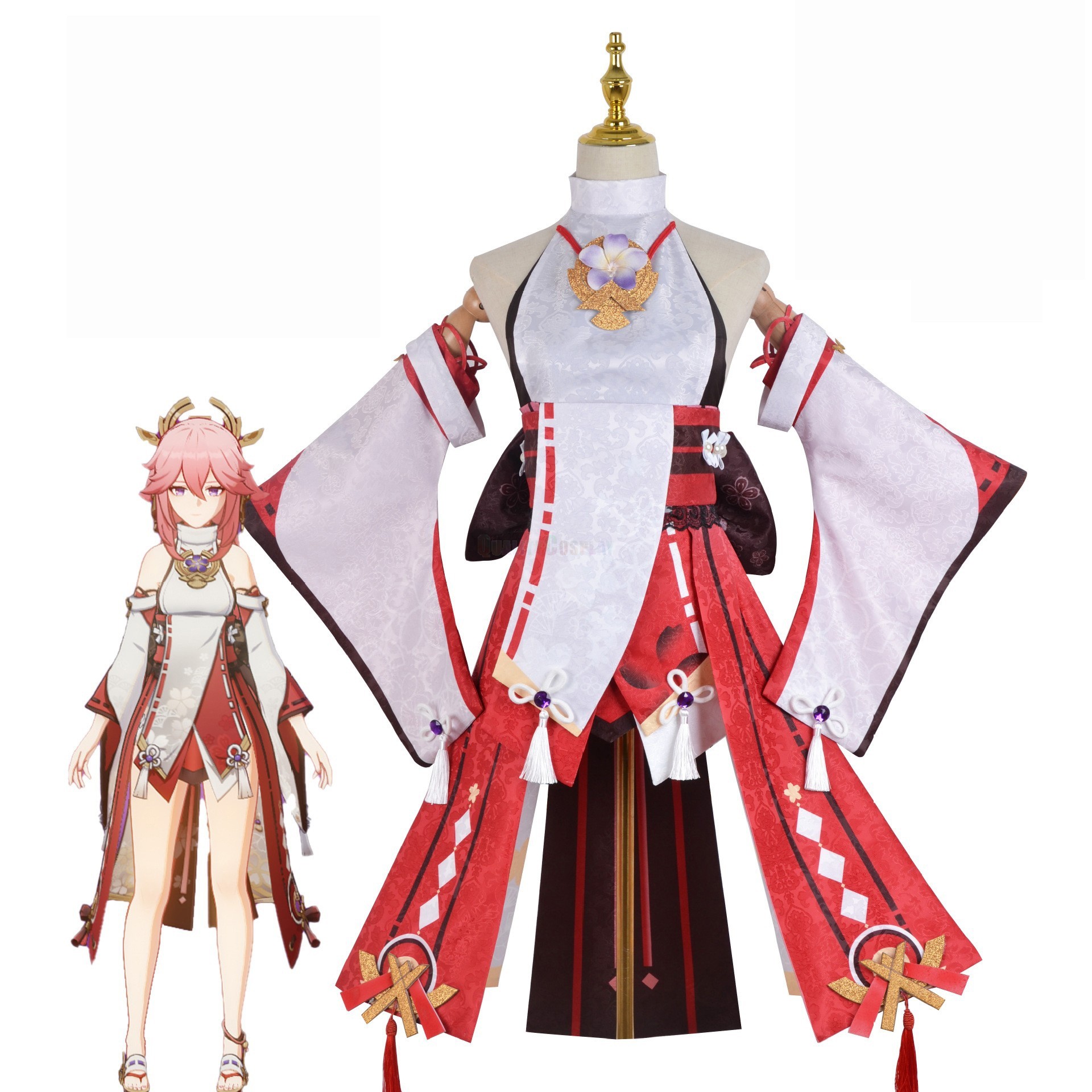 Ready to Ship Genshin Impact Yae Miko Cosplay Costume