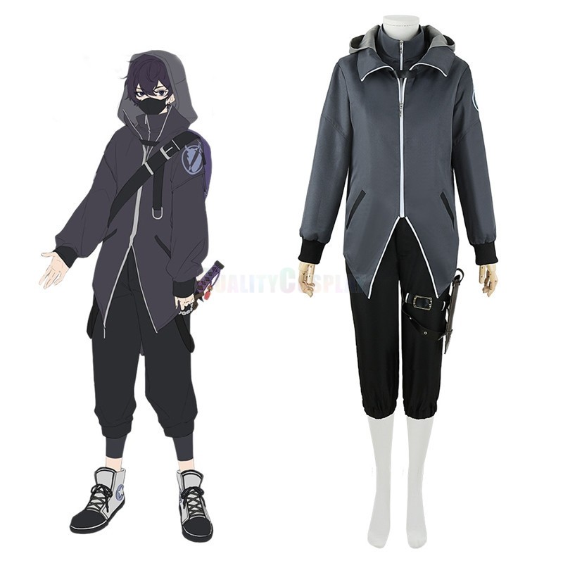  Vtuber YouTuber Shoto Cosplay Costume Grey Edition