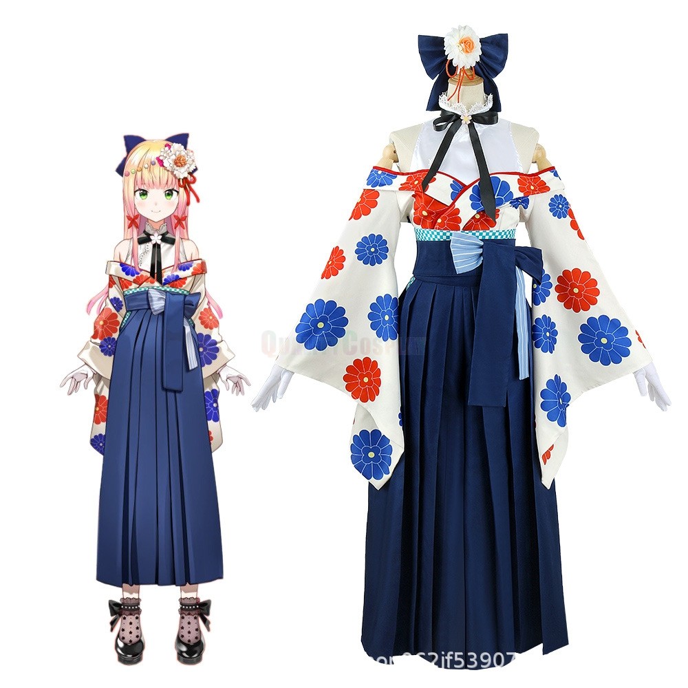 Hololive Youtube Momosuzu Nene Spring Festival Cosplay Costume