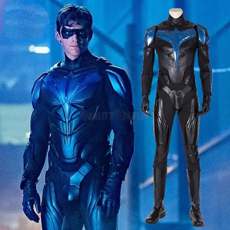 Titans Nightwing Dick Grayson Cosplay Costume 