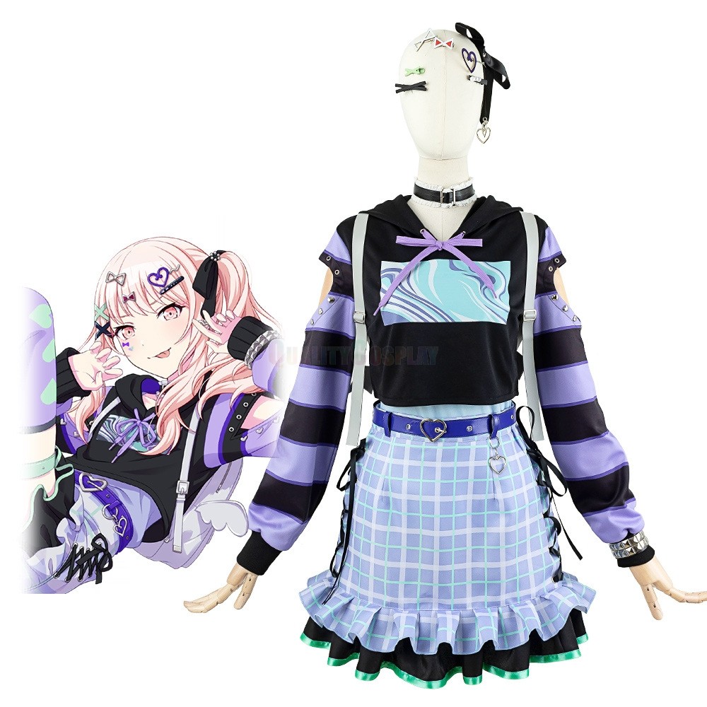 Project Sekai Colorful Stage feat Hatsune Miku Nightcord Amia Cosplay Costume New Edition