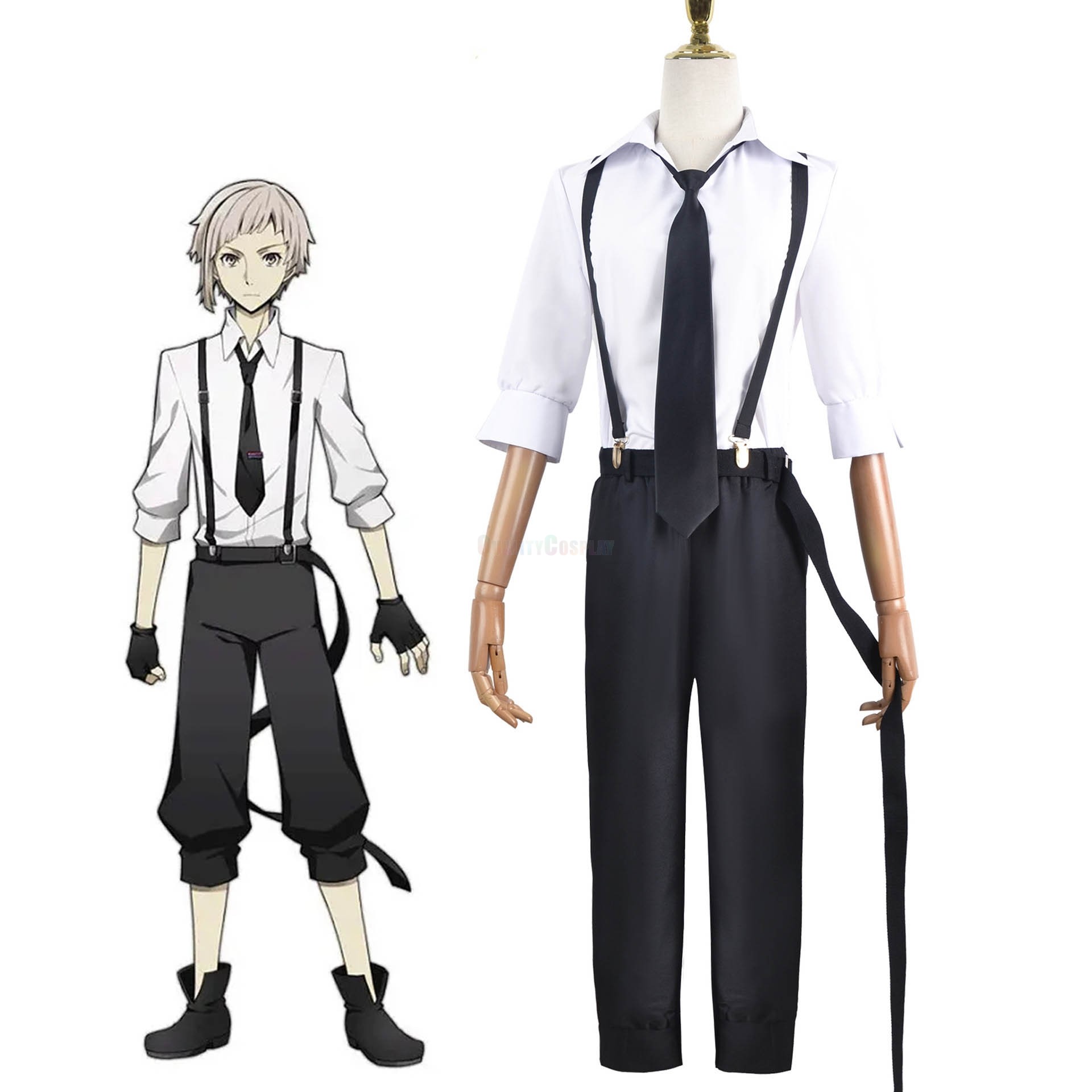 Bungo Stray Dogs Nakajima Atsushi Cosplay Costume