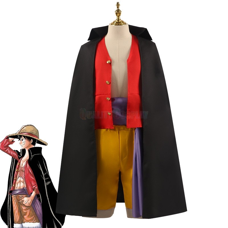 One Piece Onigashima Monkey D. Luffy Cosplay Costume 
