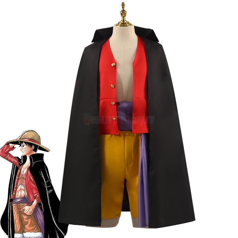 One Piece Onigashima Monkey D. Luffy Cosplay Costume - HQCOSPLAY