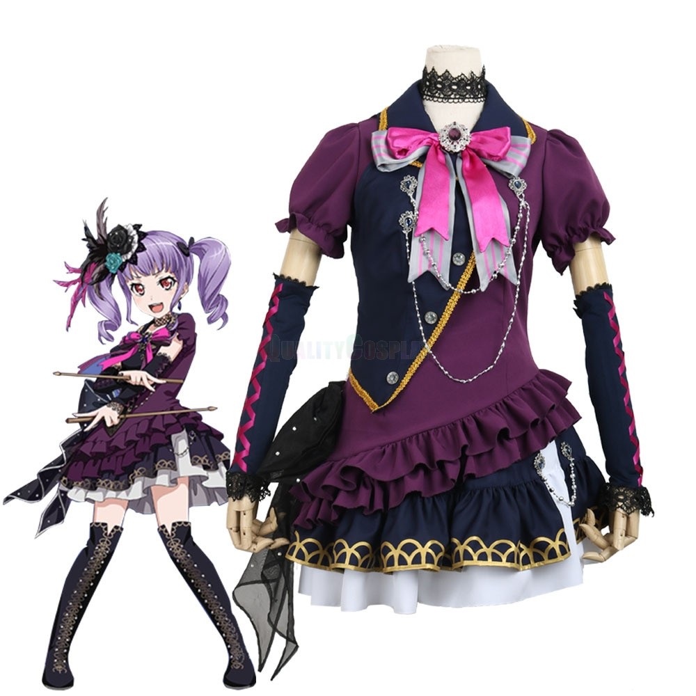 BanG Dream! Roselia Udagawa Ako Black Shout Cosplay Costume