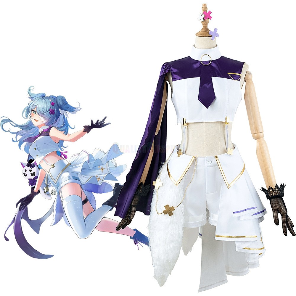 Virtual Youtuber NIJISANJI Cafe LazuLight Elira Pendora Cosplay Costume ...