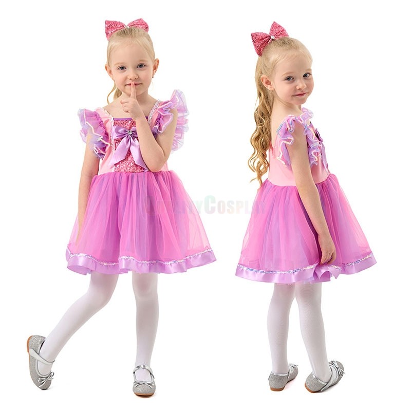 Children's Halloween Party Pink Puffy Dress HQCOSPLAY — free download