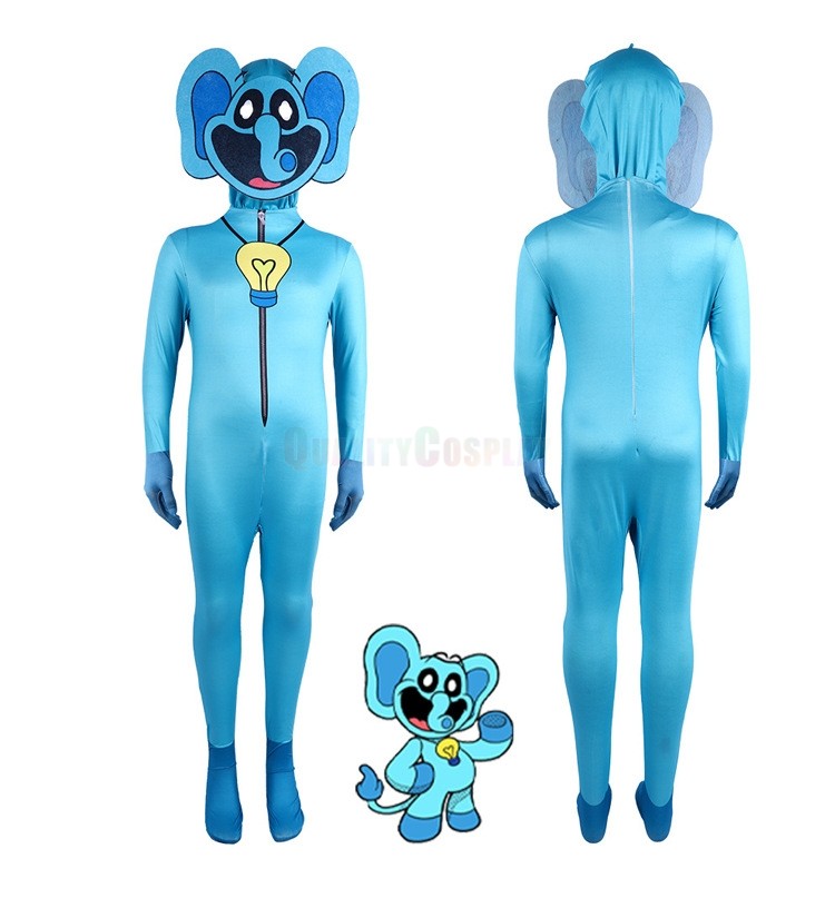  Halloween Poppy Playtime Smiling Critters Bubbaphant Jumpsuit Parent-child Cosplay Costume
