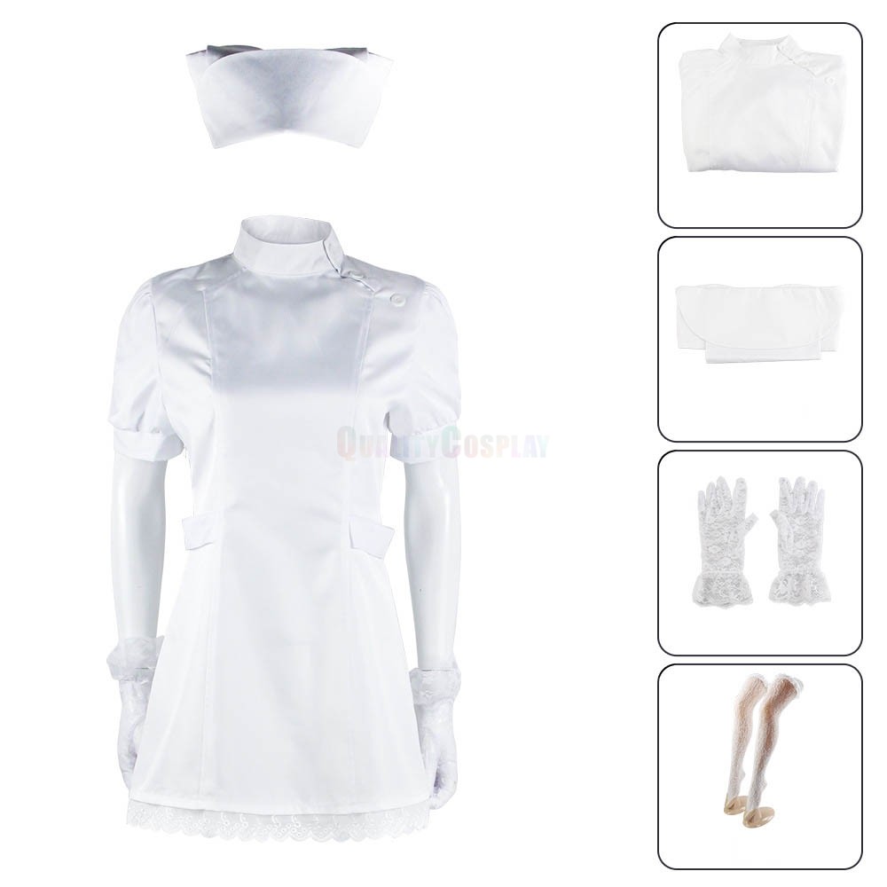 My Dress-Up Darling Kitagawa Marin White Nurse Uniform Cosplay Costume 