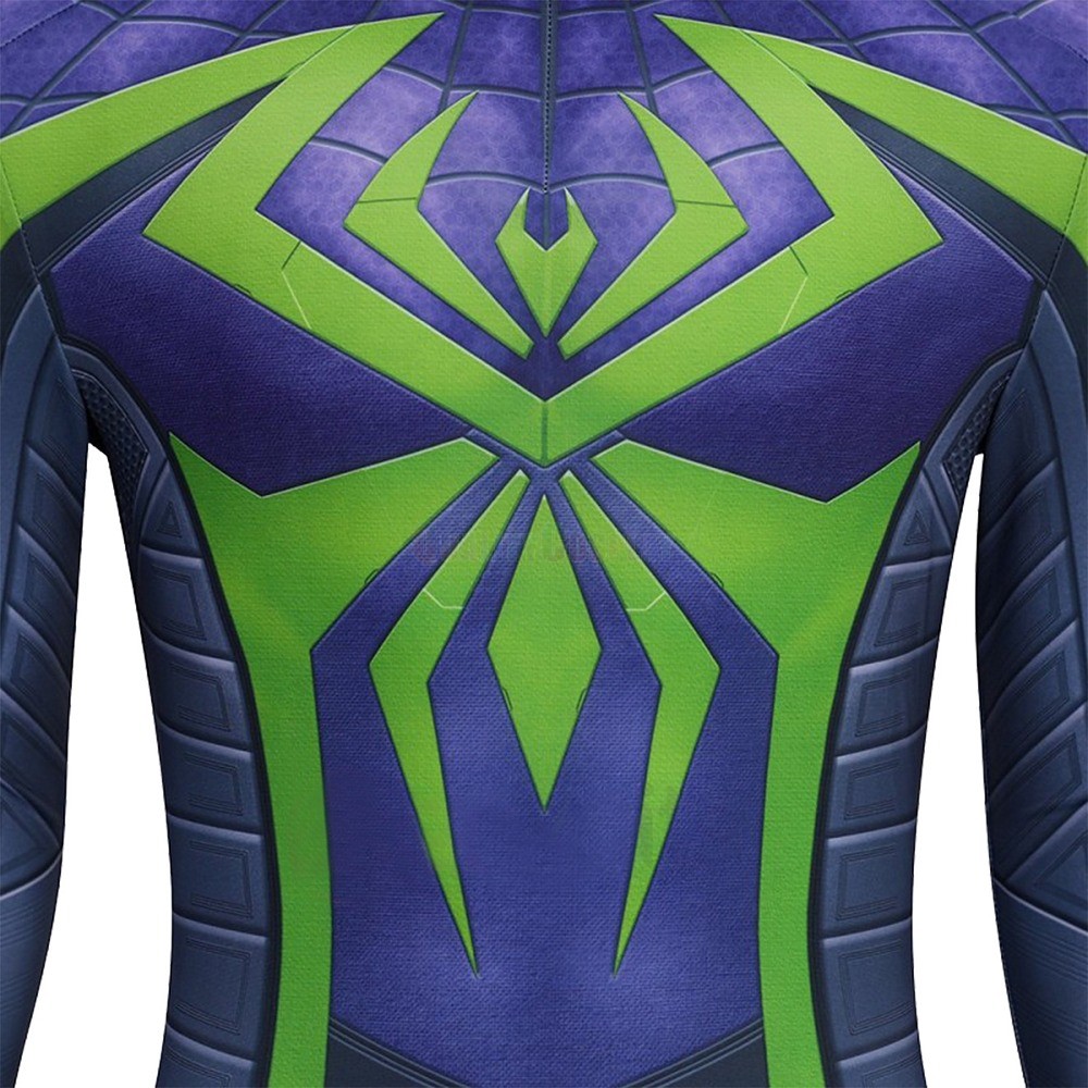 Marvel's Spider-Man 2 Miles Morales Purple And Green Suit Cosplay ...